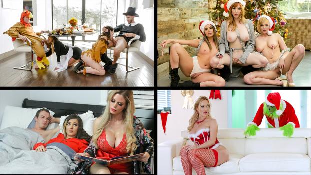 [MylfSelects] Kat Dior, Brooklyn Chase, Dee Williams And Casca Akashova – Holiday Fun With MILFs Compilation (22.12.20)