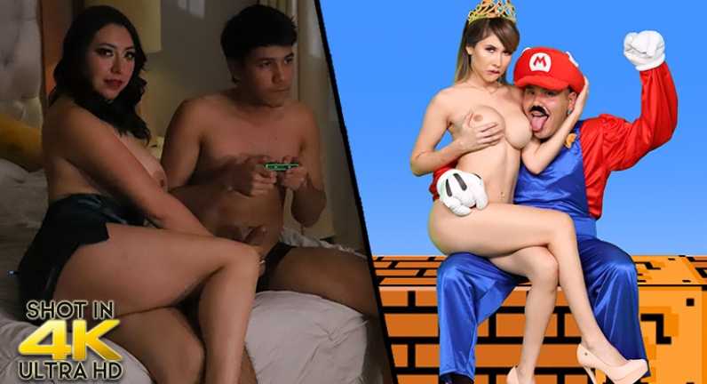 [SexMex] Esmeralda Duarte And Kari Cachonda Super Mario Porno (2023.03.10)